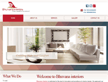 Tablet Screenshot of bhuvanainteriors.com